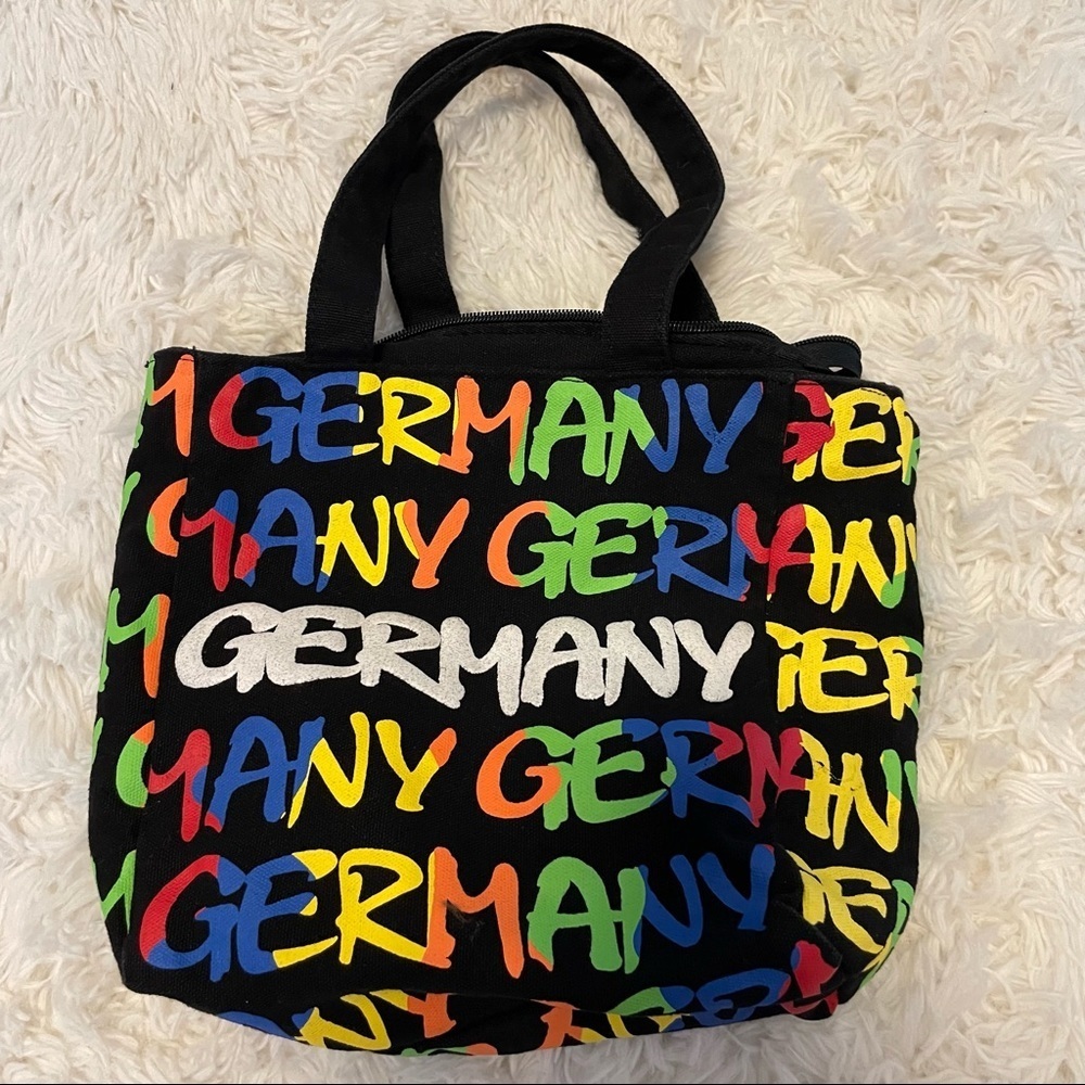 3/$25 Small Germany graphic printed tote